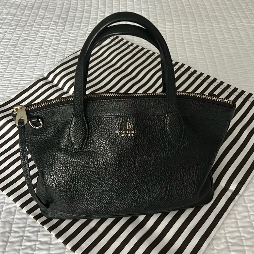 Henri Bendel Black Satchel Handbag